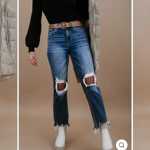 Risen Distressed Jeans 1XL